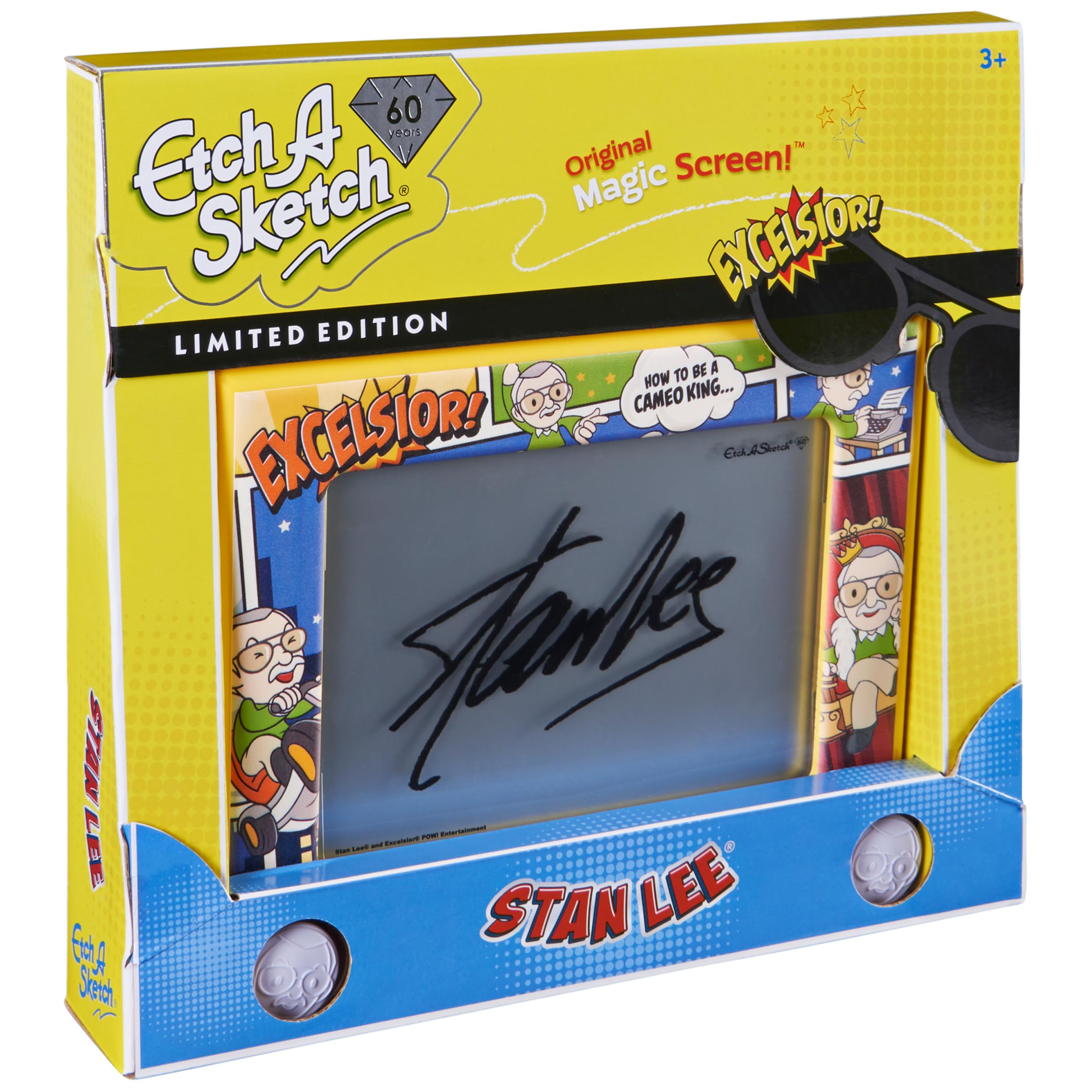 Amazon.com: Etch A Sketch Classic, Stan Lee Limited-Edition